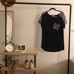 Gray oversized tunic